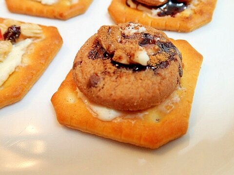 クリチとチョコチップクッキーの焼きクラッカー